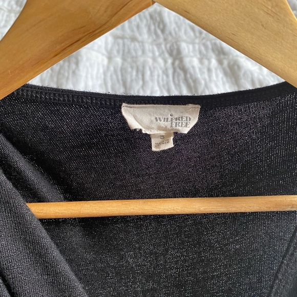 Wilfred Free Black Knit Maxi Dress - Picture 8 of 9